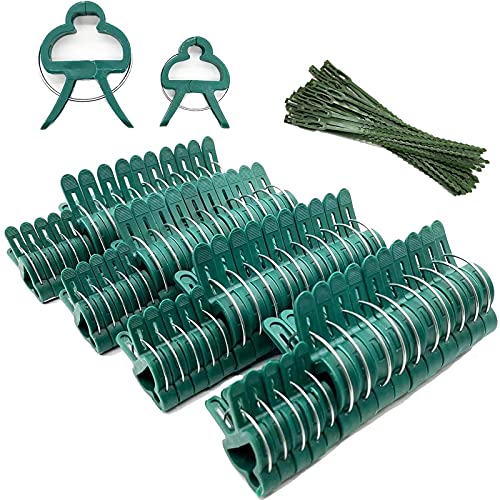 Garden Plant Clips with Adjustable Ties – 90 Piece Set