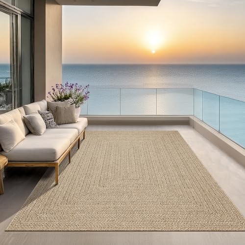 Kansas Jute-Look Indoor Outdoor Rug 200x290cm
