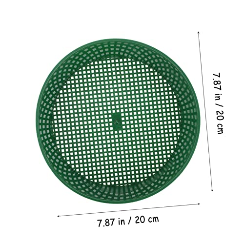 SUPVOX Soil Sieve Set 4pcs Plastic Garden Soil Shovels for Planting Riddle Lightweight Sturdy