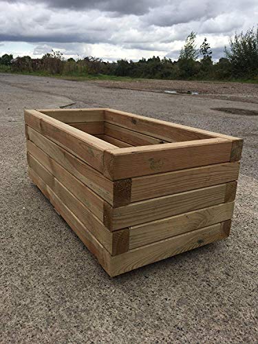 Simply Wood Tanalised Pressure Treated Trough Planter – LARGE