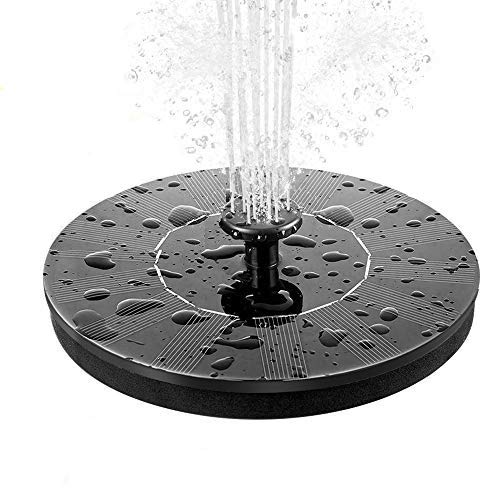Senders Solar Fountain Pump, Circle Garden Solar Powered Panel Kit Water Pump for Pond, Fountain, BirdBath, Garden Decoration, Water Cycling, No Electricity Required