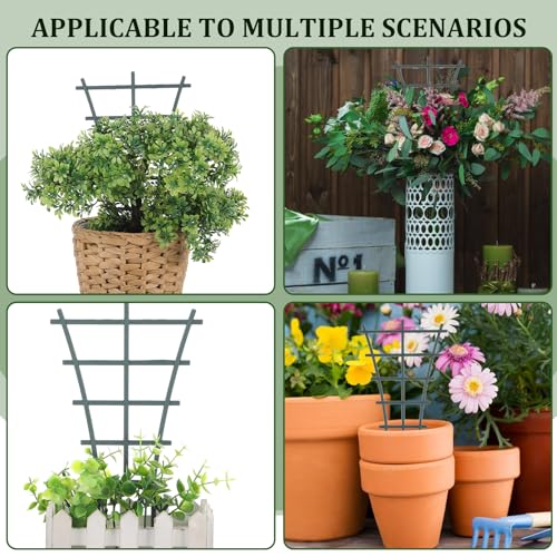 Giantree 4Pcs Plant Trellis Indoor, Trellis for Climbing Plants Indoor, Mini Garden Trellis Small Trellis for Potted Plants, Trellis for Potted Plant Ladder for Houseplant Vine Support Outdoor