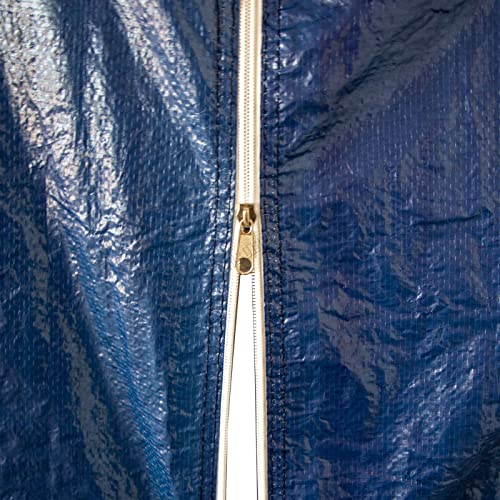 BIRCHTREE 3x3m Garden Steel Tube PE Gazebo With 4 Pieces Sidewalls Zippers 2 Windows Canopy Patio New Party Camping Wedding Tent Shade Waterproof Outdoor Marquee Awning Blue