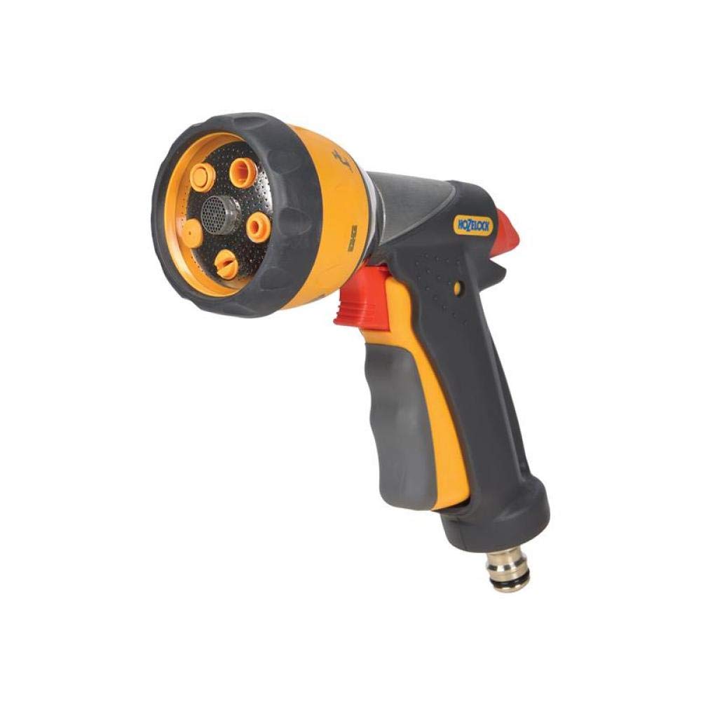 HOZELOCK - Multi-Jet Spray Gun Ultramax Pro Metal : For Intensive Watering, Ergonomic and Extremely Robust (Metal Body), Locking Function and Flow Control: 7 Spray Patterns [2698 0000]