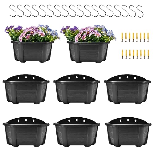 ORIMERC Wall Planters Set of 8 with Self-Watering Wick