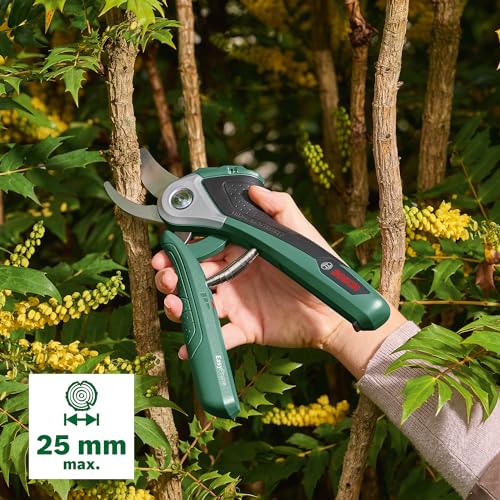 Bosch Cordless Secateurs EasyPrune (Integrated 3.6 Volt Battery; 450 Cuts per Battery Charge; Rechargeable with Micro-USB Cable; in Carton Packaging)