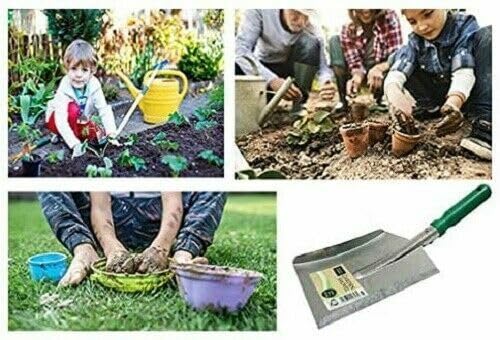 MAXPERKX Metal Hand Shovel Garden Dust Pan Coal Leaves Indoor Outdoor Multipurpose UK Ash PAN Spade Scoop Fireside