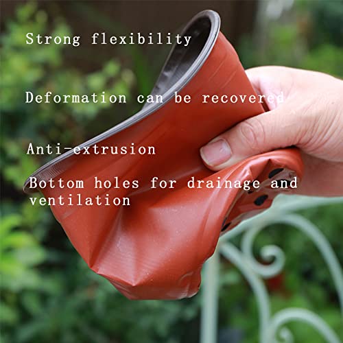 ASOPFYUM Plant Pots, 100 Seedling Pots, 10cm Plastic Flower Pot for Growing Flowers, Succulents, Plant Pots, Gardener Potted Small Flower Pots Outdoors, Pot Plant Container for Seedlings