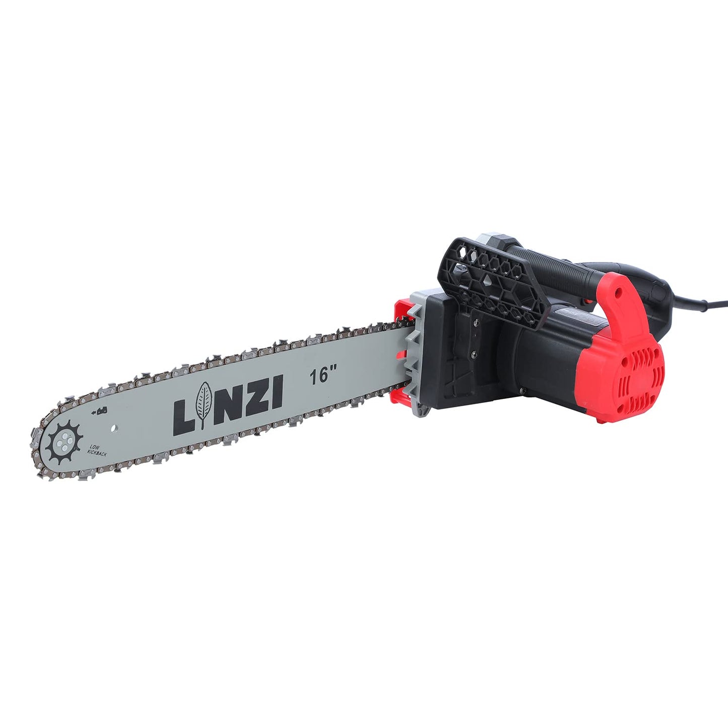 LINZI Electric Chainsaw 1300W 16-Inch Guide Bar and Blade Chain, Portable Corded Chain Saw with Extra Chain for Garden Trees Wood Cutting 101732