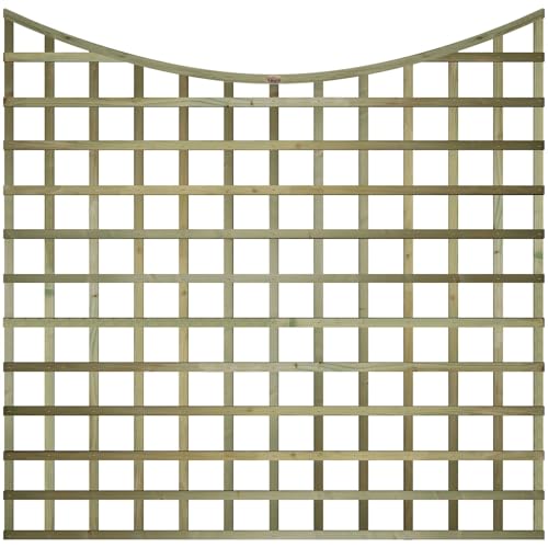 Standard Concave Trellis Panel 6ft x 6ft Wooden