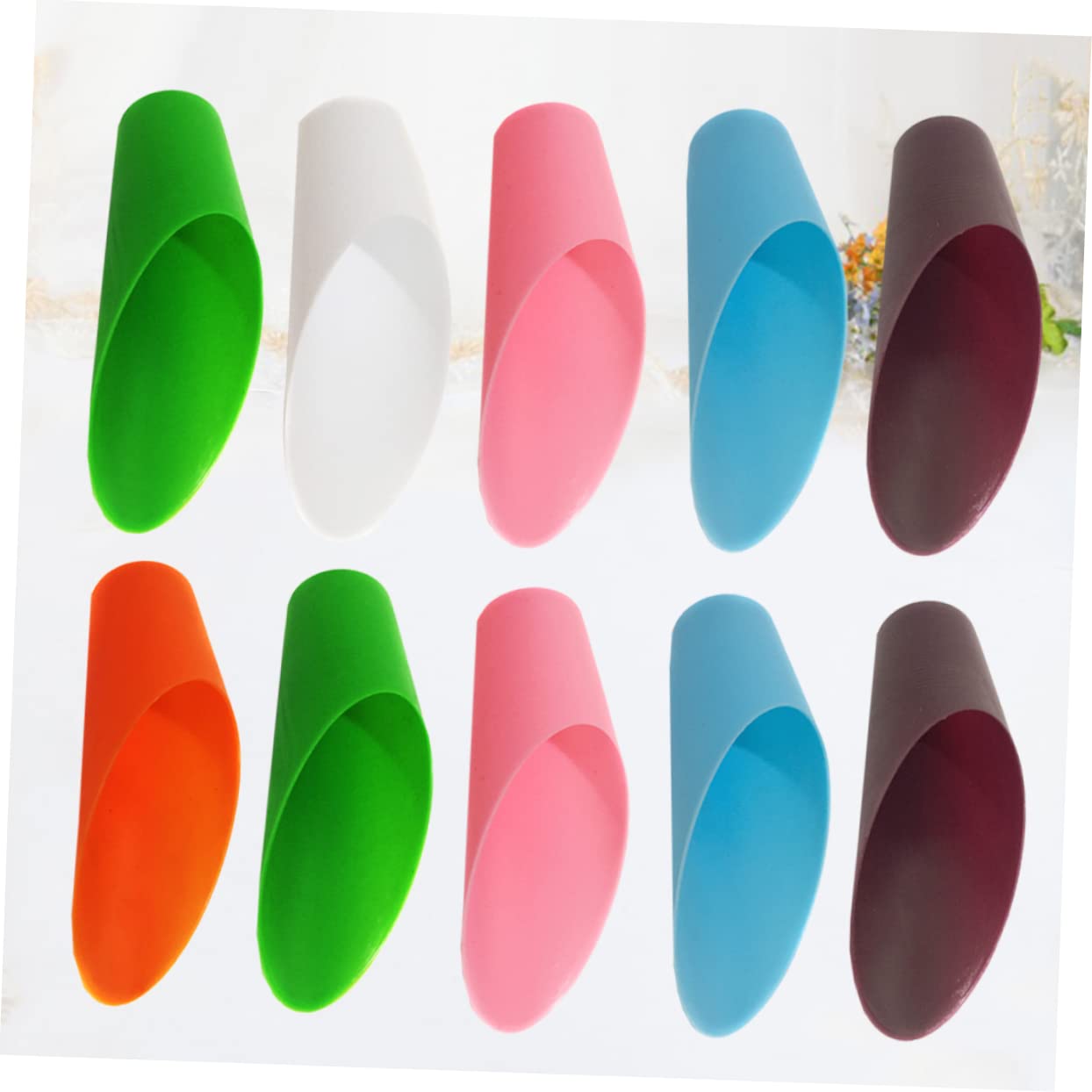 POPETPOP 10pcs Garden Trowel Set Miniature Soil Scoop for Outdoor Planting Small Trowel Remover Garden Tools for Mulch Potting Random Color