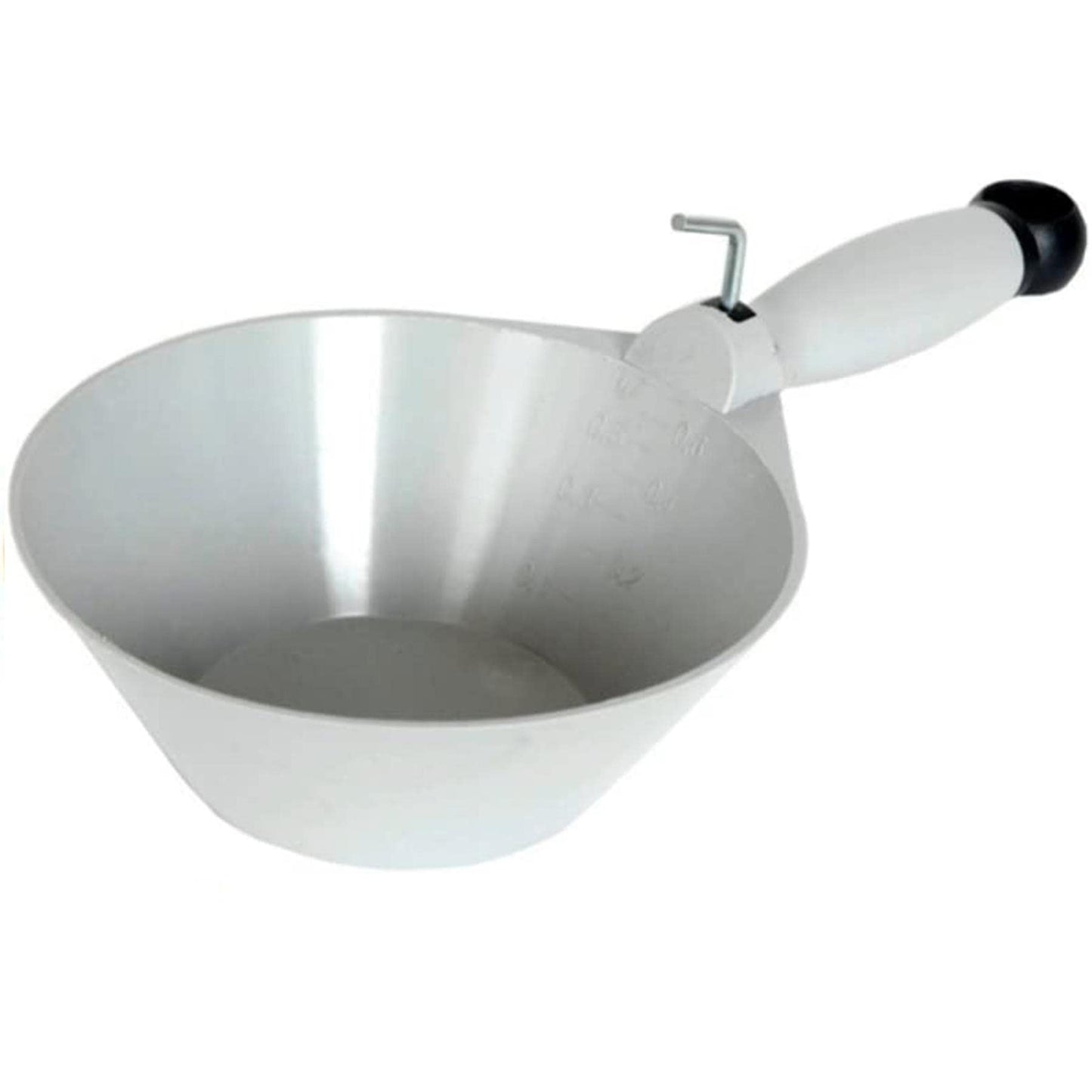 Proper Tools Toolty Plastic Scoop - 165mm Gray - Masonry Pan, PVC Scoops - Grain, Powder, Plaster, Water, DIY - TLTY-0412S