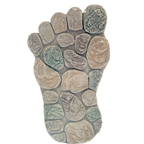 2 x Concrete Decorative Foot Stepping Stone Left & Right Feet Stones