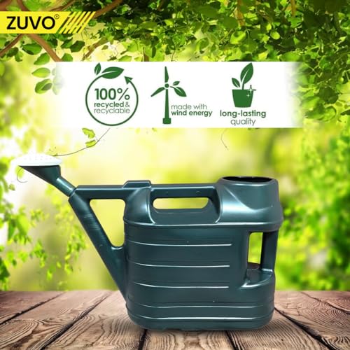Watering Can Outdoor 6.5 L - Perfect Gardening Tool for Watering Plants - Light Weight Watering Cans - Green - Zuvo