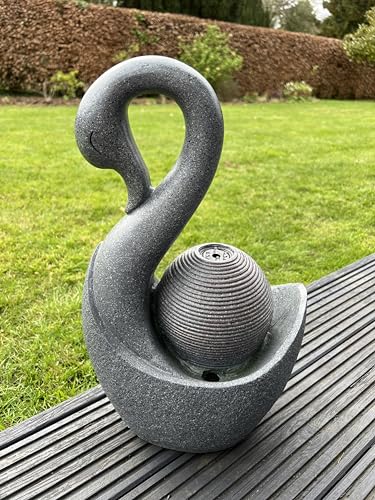 allpondsolutions Swan Solar Water Feature with LED
