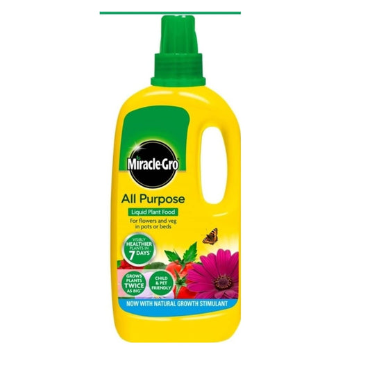 Liquid Plant Food 800ml - Miracle-Gro All Purpose concentrated Liquid Plant Food with a Thank you Sticker - Suitable for Indoors & Outdoor Planting