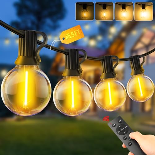 G40 Festoon String Lights 20m with Remote Control