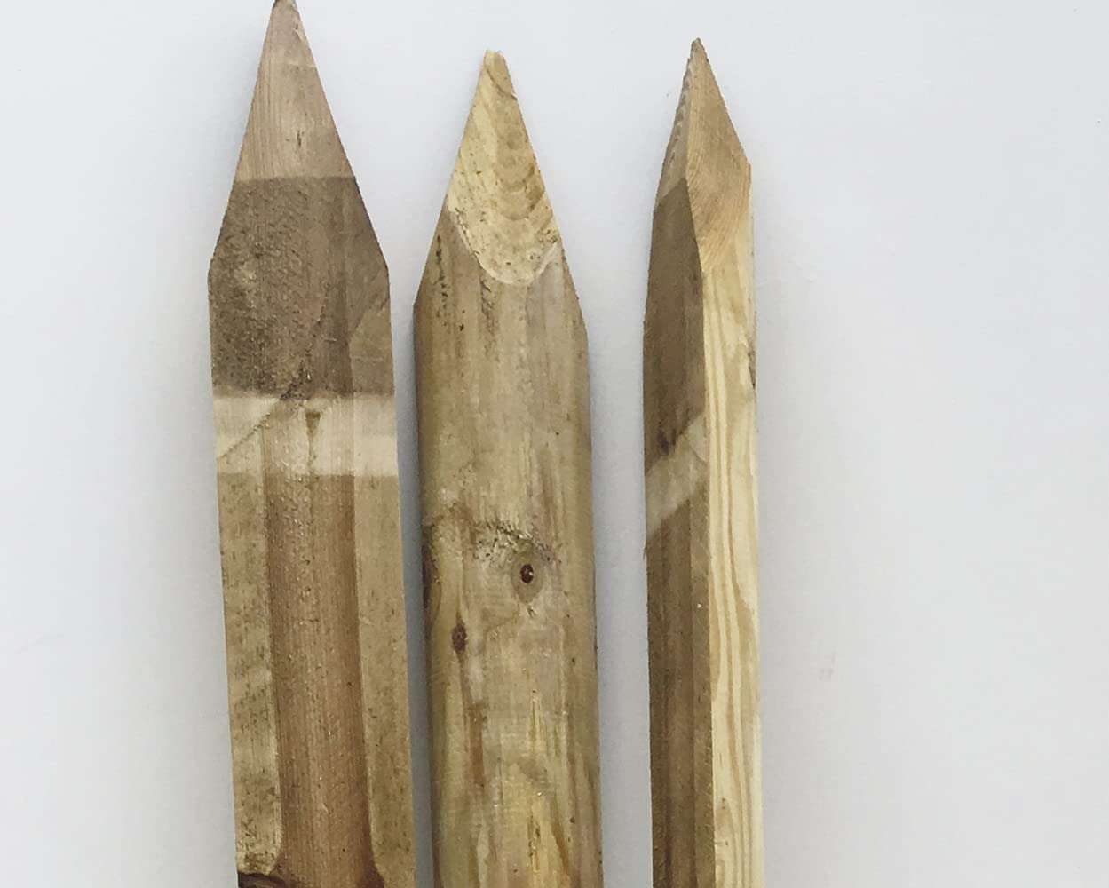 Half Round Fence Posts | 1.8m (6ft) x 100mm | 10 Pack | Pressure Treated Wooden Stakes
