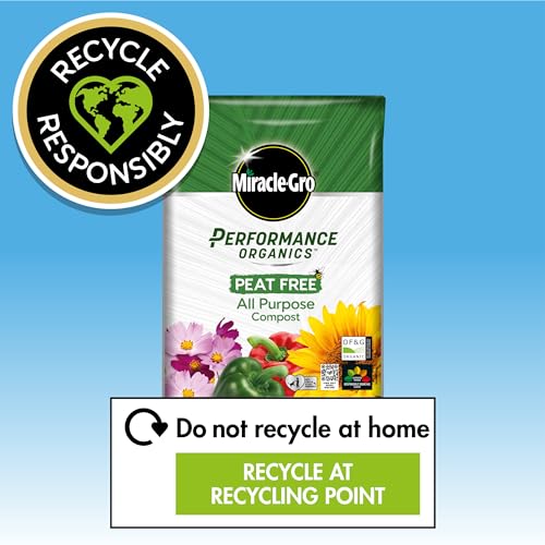 Miracle-Gro Performance Organics All Purpose PEAT FREE Compost, 40L