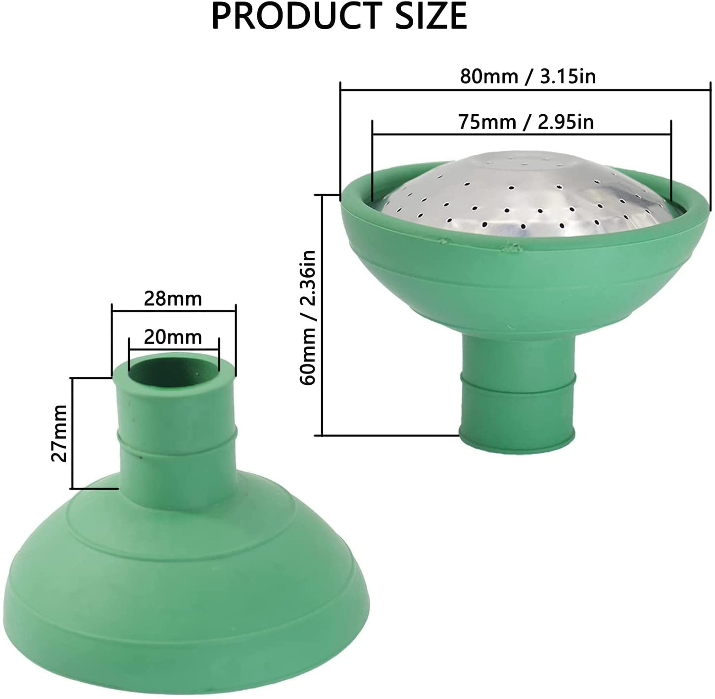 Universal Garden Watering Can Rose Head, Water Sprinkler Sprayer Fits All Standard Size Watering Cans (1 Pack)