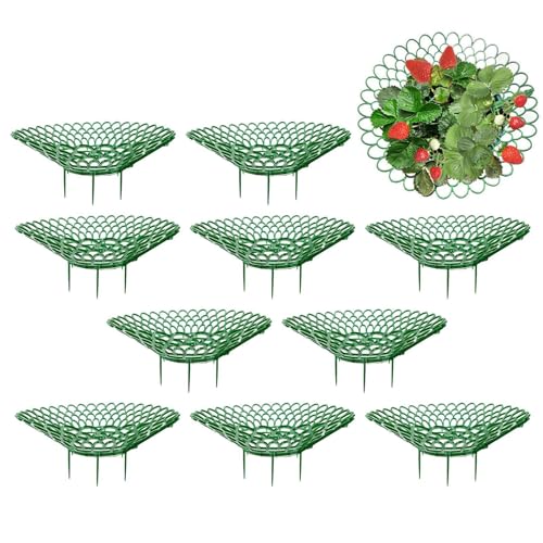 Strawberry Plant Supports – 10 Pack Green Frames