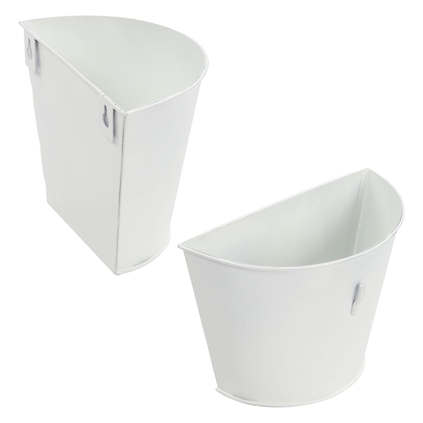 Taylor & Brown Set of 3 Metal Butterfly Wall Flower Pots Garden Ornaments Outdoor, Wall Art Big Butterfly Hanging Decorations for Outside Garden Shed Fence Yard, 27x27cm