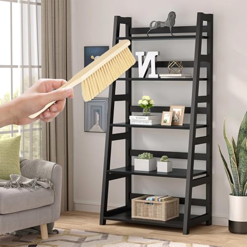 Zimoer Pack of 2 Hand Brush, Hand Sweep, Dust Brush, Soft Brush with Wooden Handle, Cleaning Brush, Suitable for Beds, Sofas, Furniture, Clothes and Whisks, Car, Holes on the Broom Handle for Hanging