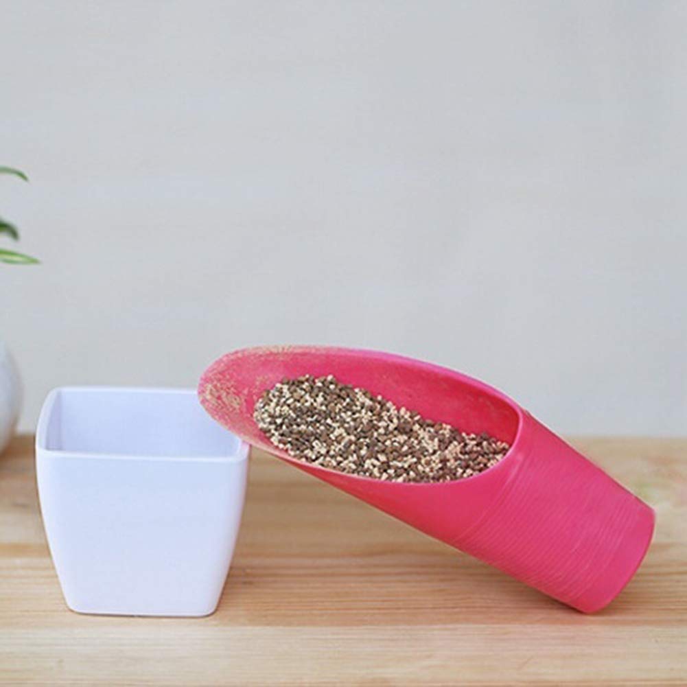 Brussels08 1Pc Plastic Bucket Shovel Soil Spade Garden Potted Succulent Plant Transplanting Shovel Spoon Mini Garden Plant Hand Tools Garden Soil Scoop Spoons Cultivation Digging Tool Random Color