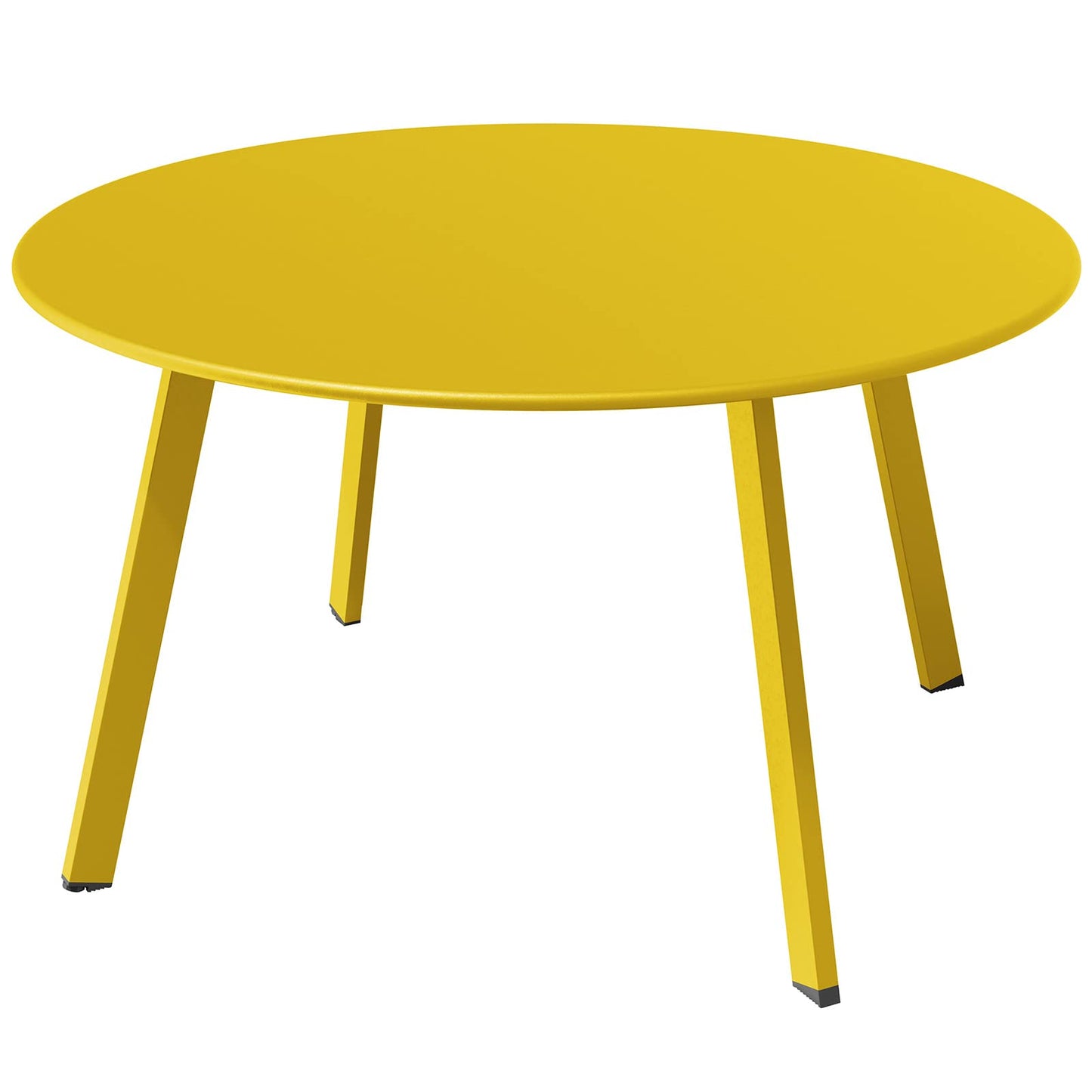 Grand patio Coffee Table Side Table Round End Table for Outdoor 70CM X 70 CM Lightweight Beside Table for Garden Terrace Living Room Office Outdoor Indoor Balcony -Yellow