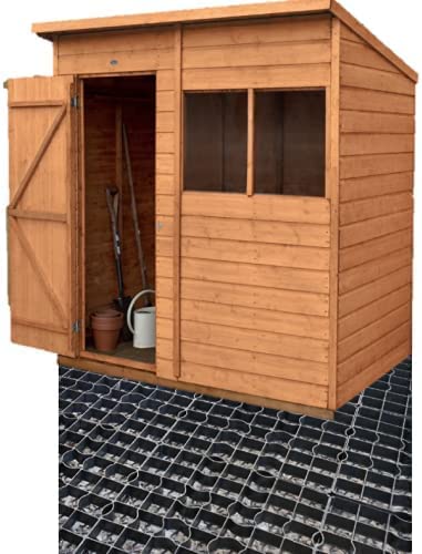 10x8 (10ft x 8ft) Shed Base Plastic Grid: Garden Shed with Durable Plastic Shed Base, Ideal for Bike Sheds Storage Outdoor, Gravel Grid, & Driveway Grids – Garden Storage Solution (Shed not Included)