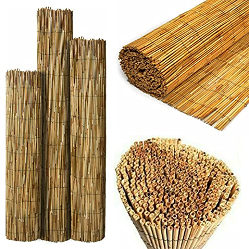 SASONS® Quality Garden Natural Peeled Reed Fence Screen Roll Panel Best for Outdoor Privacy, Fencing Screening Wooden Fence Walls Sun/Wind Protection [ 1 x 4 meter ]