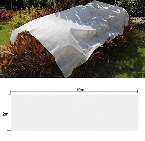 KAHEIGN 2 x 10M Plant Frost Protection Fleece, 30gsm Garden Fleece Plant Antifreeze Cloth Winter Plant Protection Fabric, Cover From Birds and Insects
