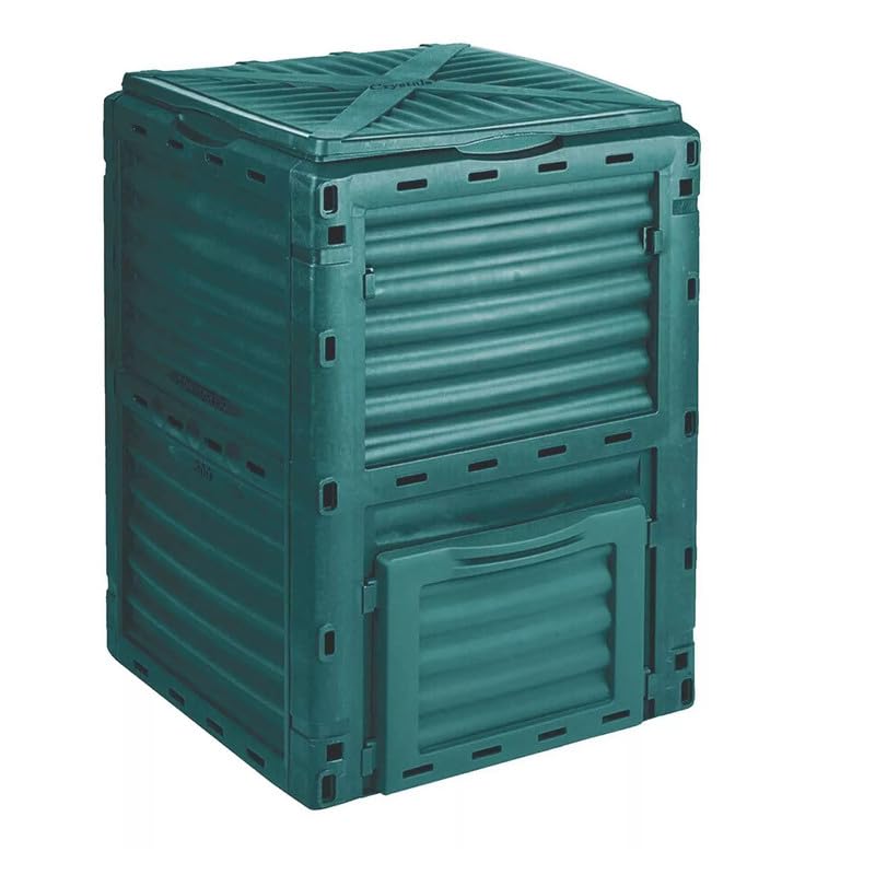 300L Outdoor Garden Compost Bin, Organic Waste Converter Bin,Green Plastic Eco Friendly Converter,Organic Waste Converter Composter,Recycling Storage Bin for Garden
