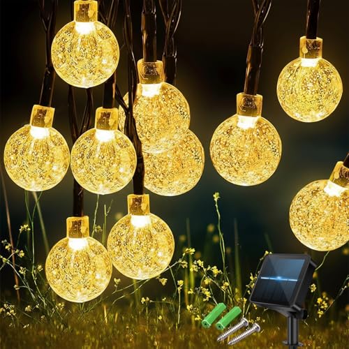 Nacvo 60LED Solar Fairy String Lights – Warm White