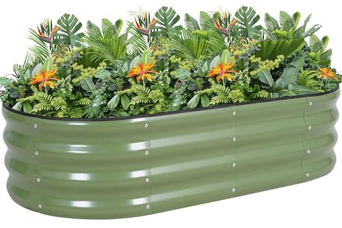 Galvanized Metal Raised Garden Bed 120x60x30cm