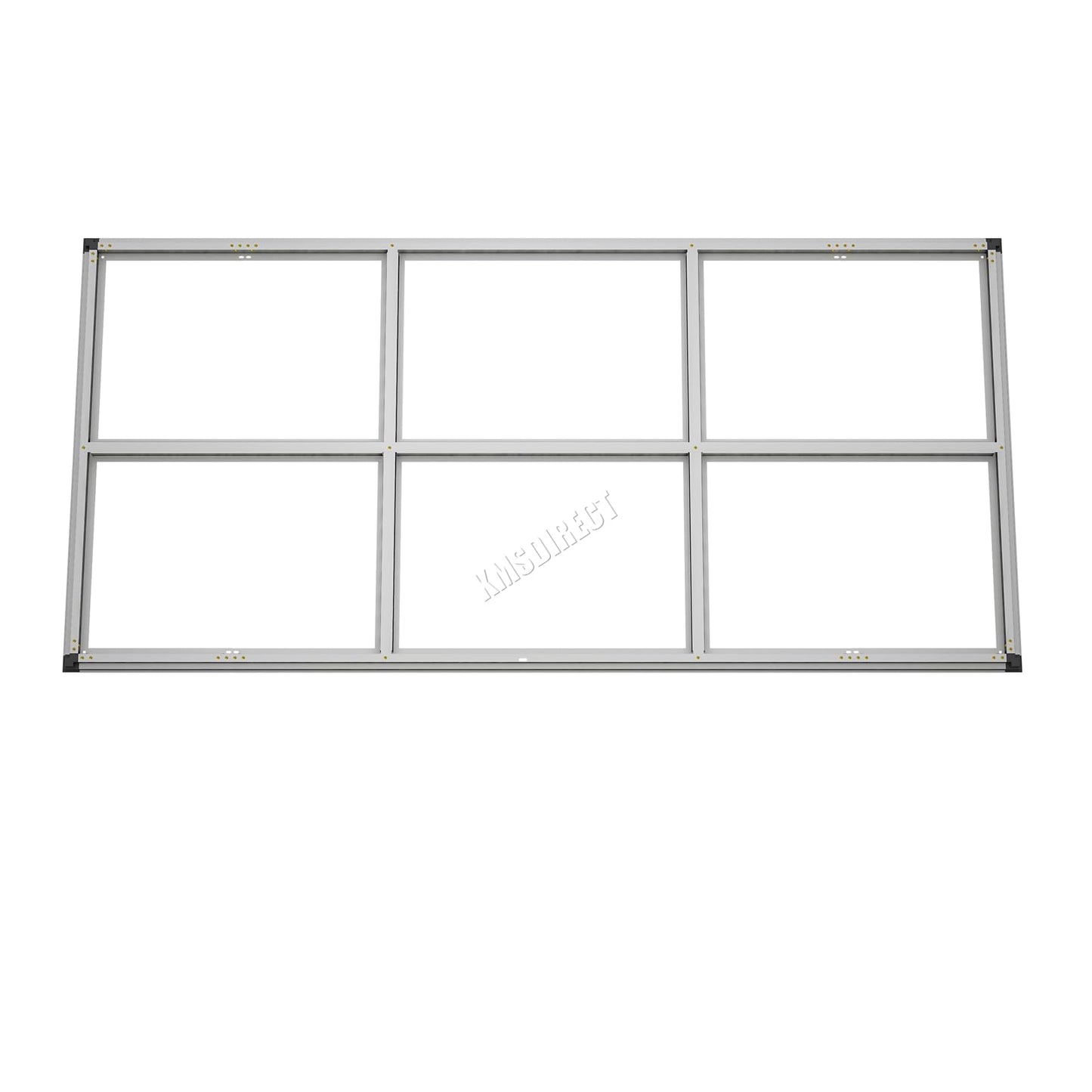 BIRCHTREE Garden Shed Metal Pent Roof 4FT X 8FT Outdoor Storage With Free Foundation Anthracite and White