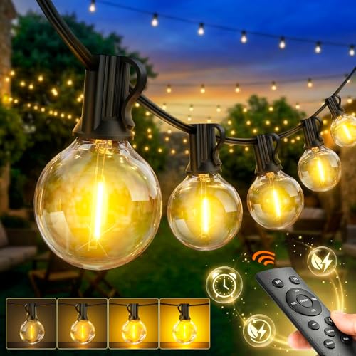 Outdoor Festoon String Lights Mains Powered 30M G40