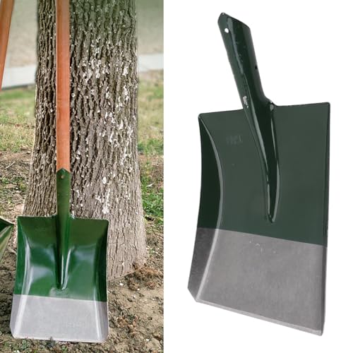 16.73 X 9.45in Snow Shovel Square Head Point Digging Shovel Manganese Steel,Compatible With Handles With a Diameter Of 35mm for Camping Beaches Gardens Snow Parks Digging Planting