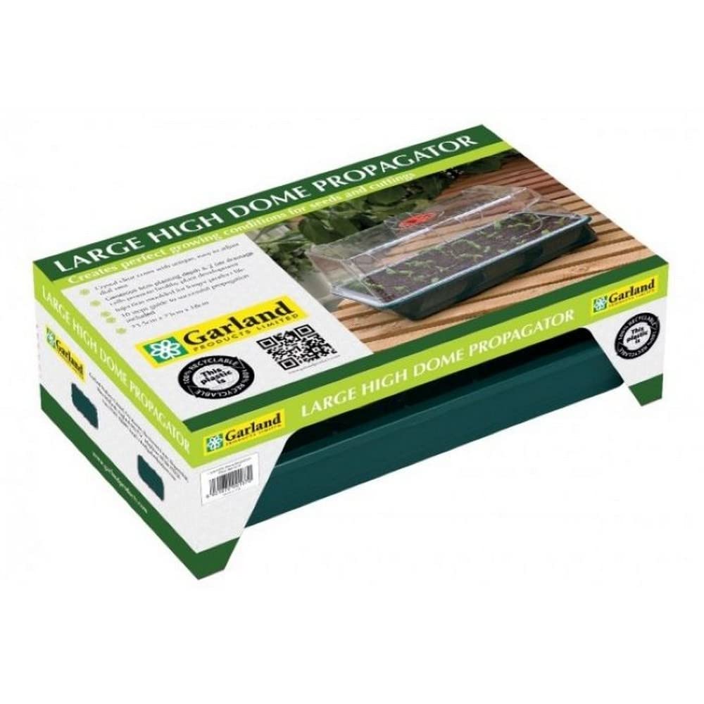 Garland GAL19LP Large High-Dome Propagator, Green, 37.5x23x18 cm.