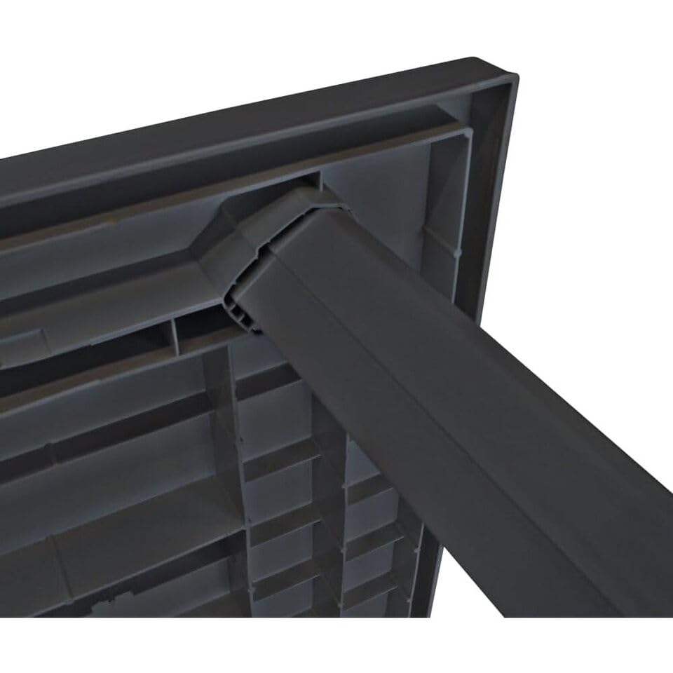 URBN GARDEN Large Summer Weather Proof Plastic Rectangle Table Garden Patio Dining Furniture