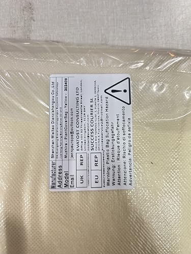 Muzhira 4pcs Plant Fleece Frost Protection Jackets, 50gms 60cm x 80cm Winter Garden Fleece Bag, Plant Cover for for Potted Plant Winter Plant Protection, From Birds and Insects