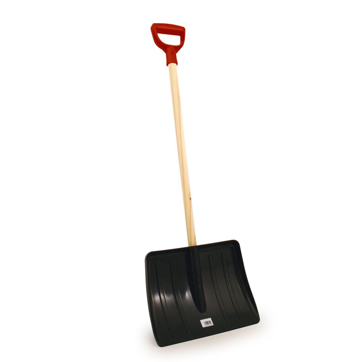 CHARLES BENTLEY Ergonomic Grip, Snow Shovel, Snow Scoop, with Wooden Handle, Driveways, Roads, And Gardens, Lightweight, Garden Tidy, Winter Tools, Shovel, Large Shovel Head, Hardened Plastic (107x35)