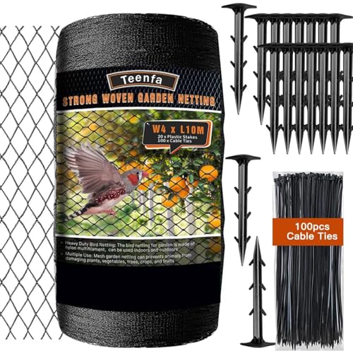 Extra Strong Woven Garden Netting 4x10m Kit