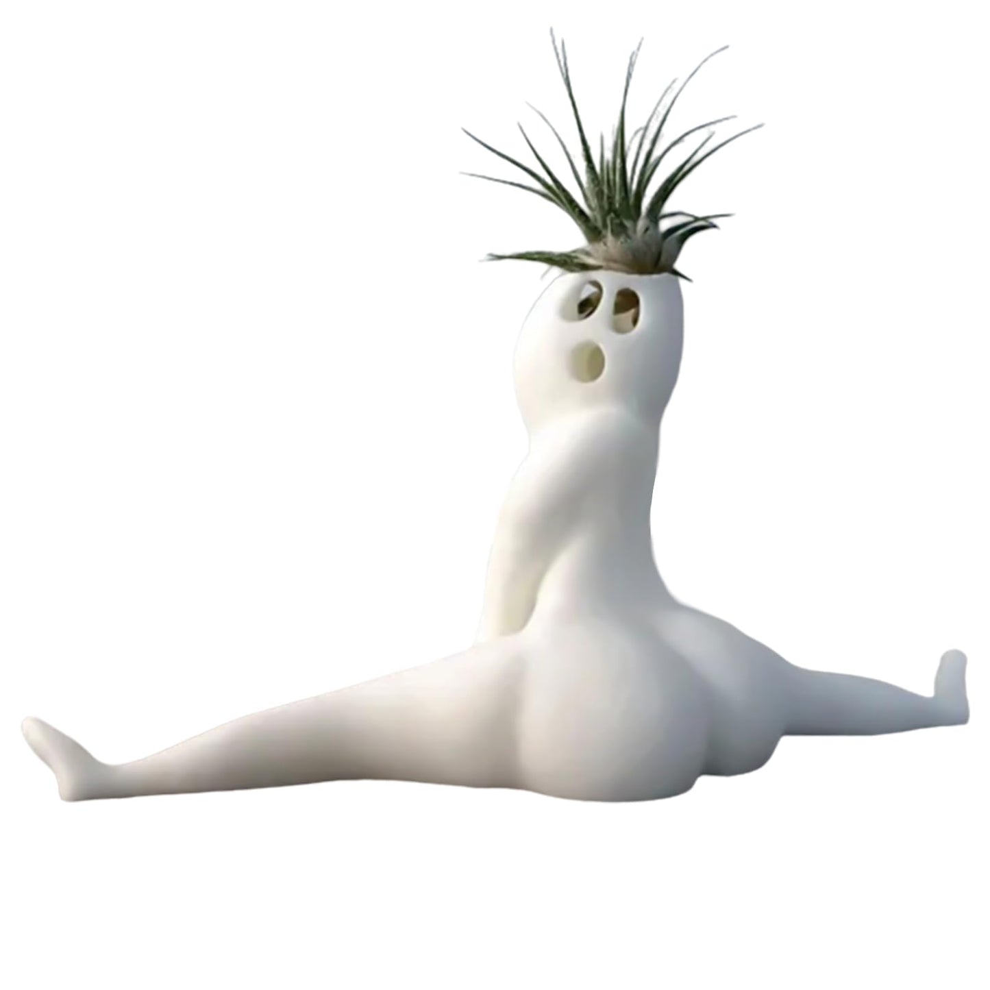 mimika Funny Big Booty Ghost Planter, Big Booty Planter Pots Air Fern Display Stand, Funny Plant Pots, Succulent Planter Air Plant Display Pots, Cute Cermic Garden Planter Prank For Home Decor