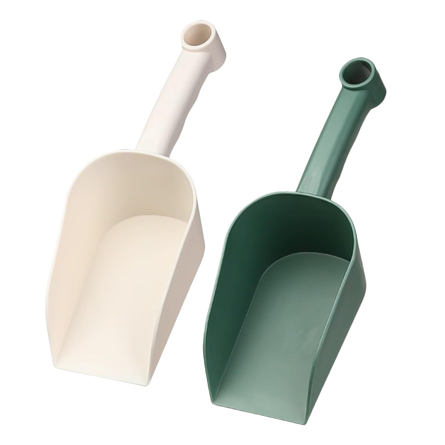 Lezevn 2pcs Plastic Scoop Handy Garden Scoop Multifunctional Cleaning Shovel for Gardening, Digging, Planting, Cultivation