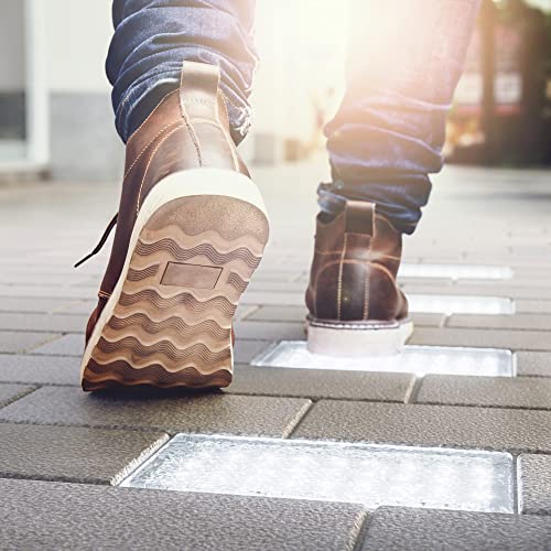 ledscom.de 4 Pieces LED Paving Stone Ground recessed Light CUS for Outdoors, IP67, Angular, 20 x 10cm, 2.9 W, 228lm, Cool White