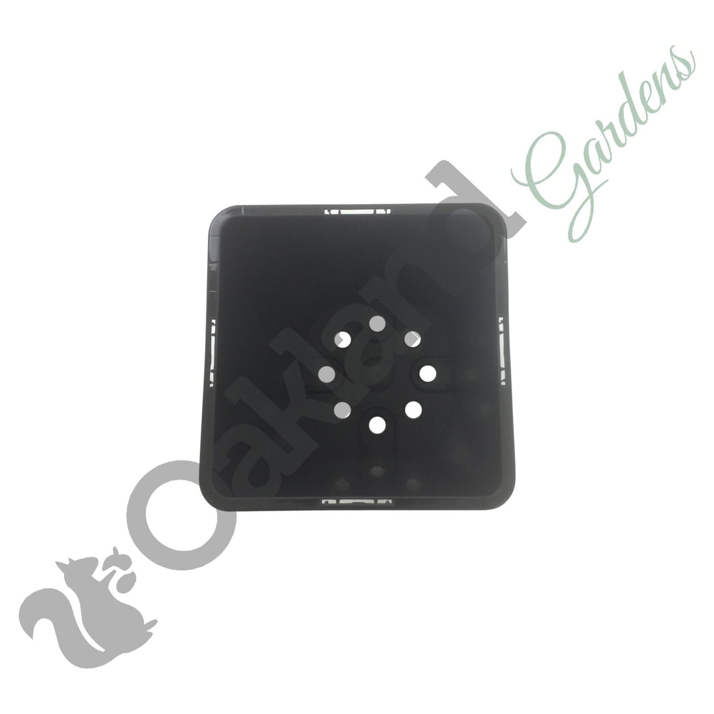 Oakland Gardens Premium Square Plastic Plant Hydroponic Pots - 9cm Plant Pots | Pack of 100