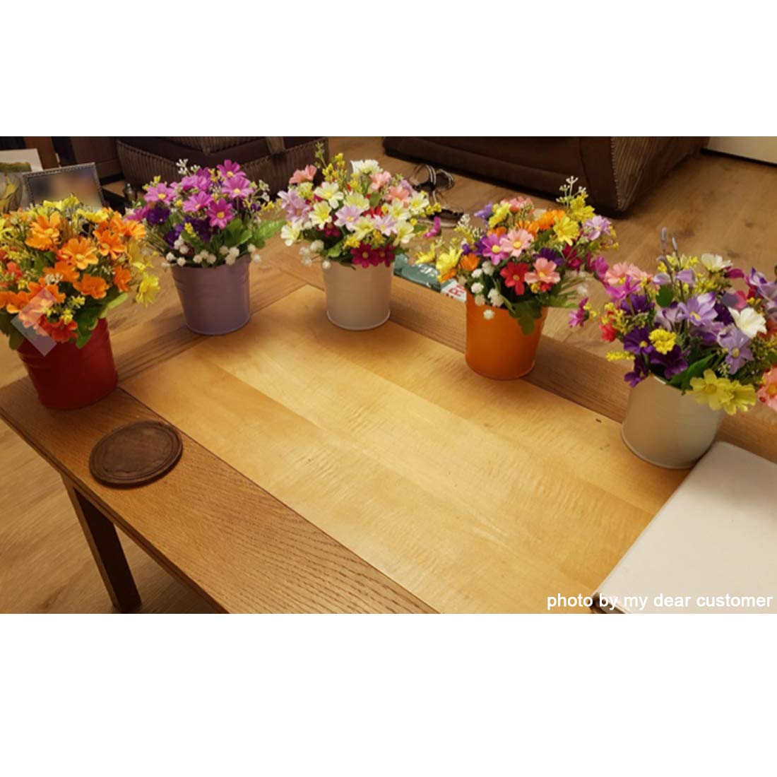 GIOVARA Metal Flower Pot Vase Bucket Hanging Garden Planter without Drainage Hole, Balcony Home Decor, Detachable Hook (10 Pcs with Assorted 10 Colours,17x10x8cm)