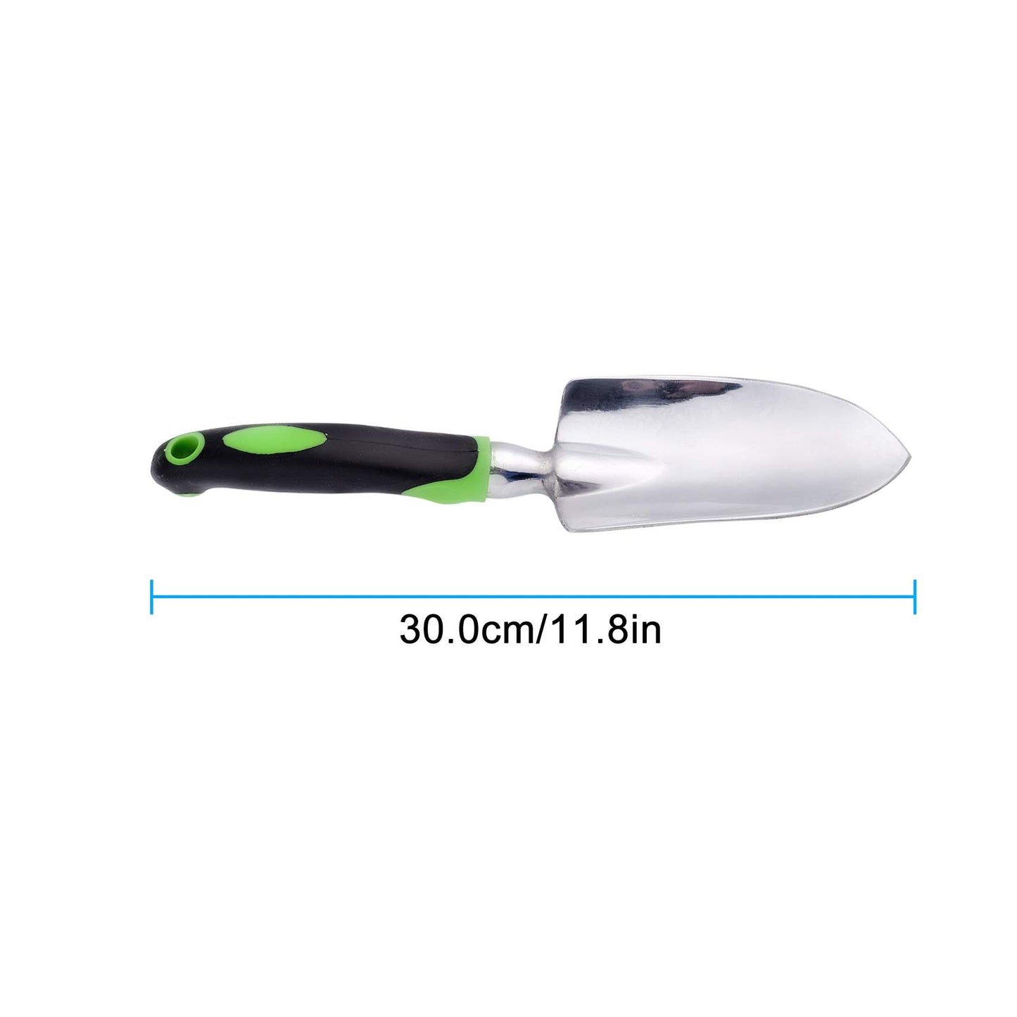 Garden Trowel - Stainless Steel - Ergonomic Grip Hand Tools with Soft Rubberized Non-Slip Handle for Transplanting, Weeding, Moving and Smoothing Digging & Planting