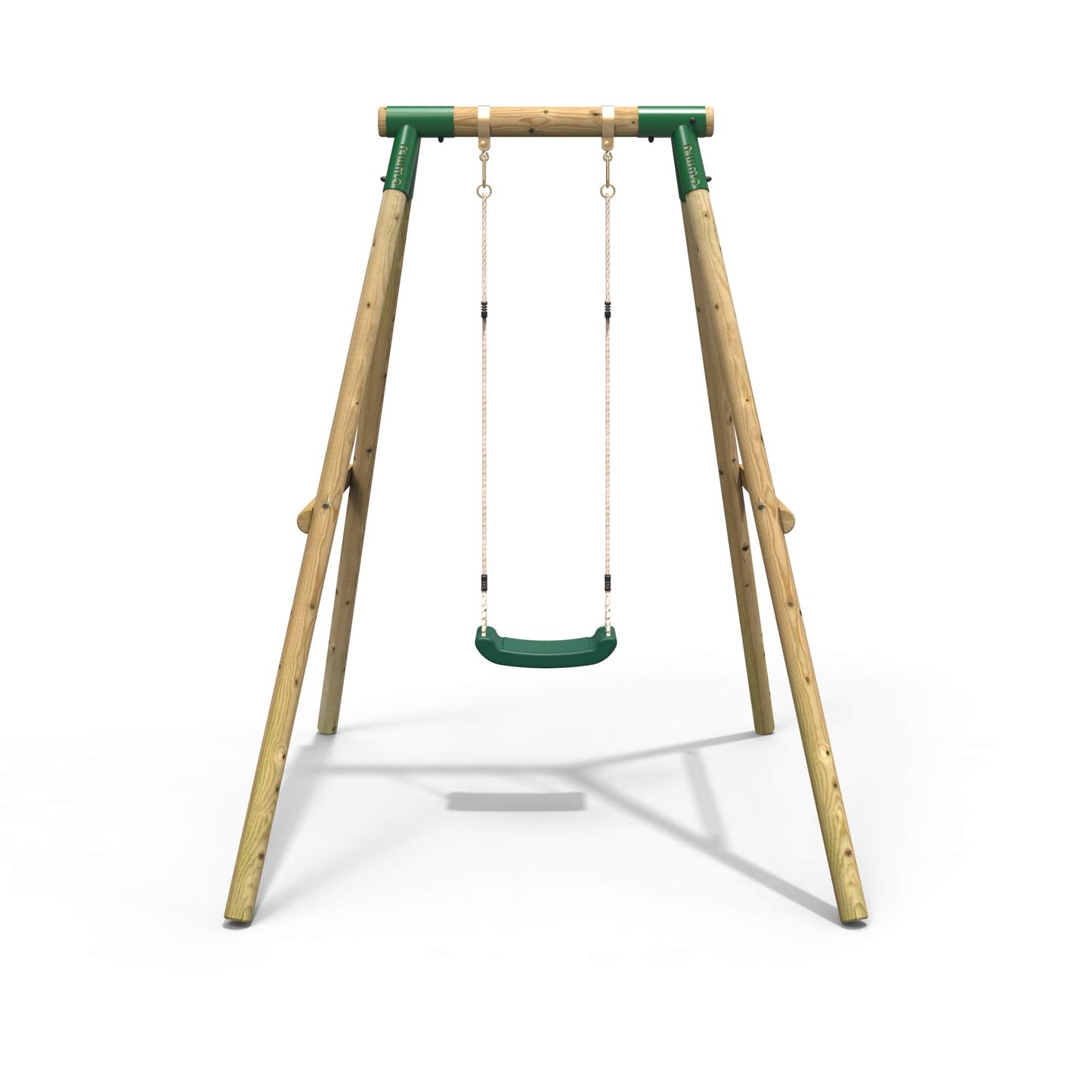 Rebo® Wooden Garden Swing Set - Solar | OutdoorToys | Kids' Outdoor Wooden Play Equipment for Gardens, Frame and Accessories Included, Weather Resistant